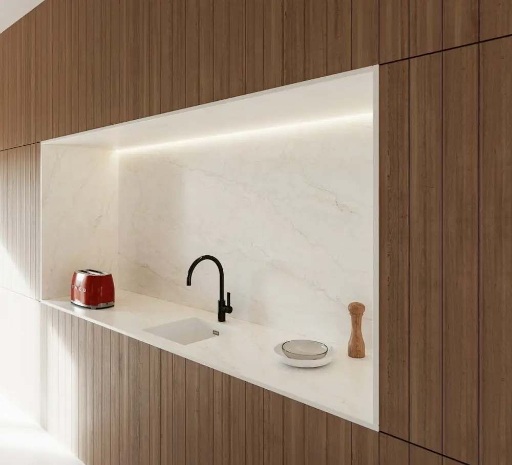 Realizacja z płyty Dekton® Thala