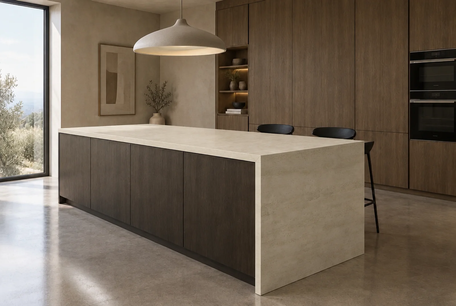 Kuchynský ostrovček s doskou Dekton® Danae