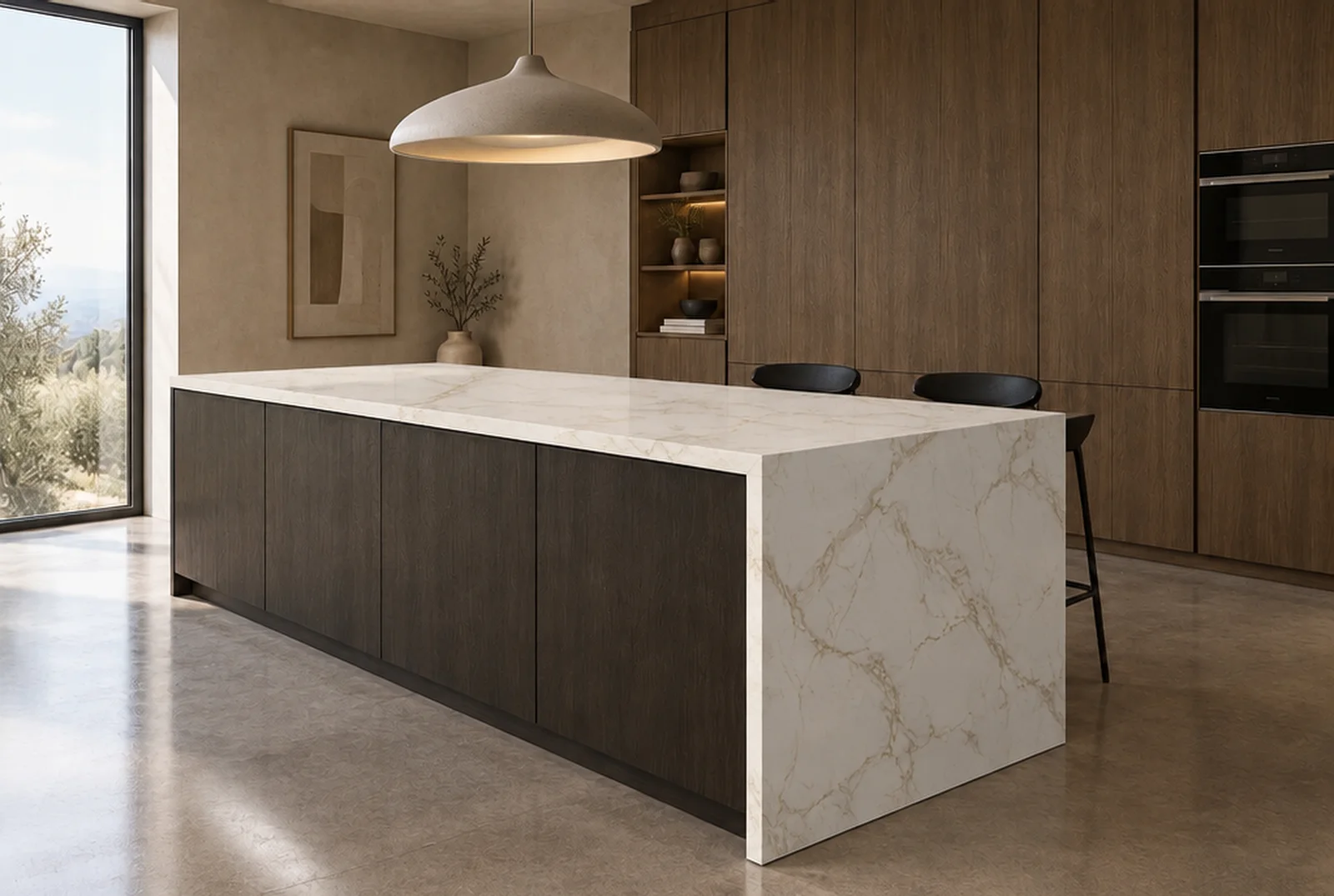 Kuchynský ostrovček s doskou Dekton® Entzo